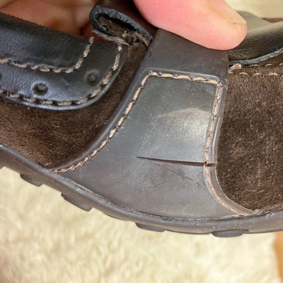 Merrell Plaza Moc Dark Coffee Brown Suede & Leather Loafers Women's US Size 11 - Picture 10 of 11